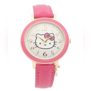 🔹️Hello kitty 🔹️womens leather strap pink watch by Sanrio⌚️ watch